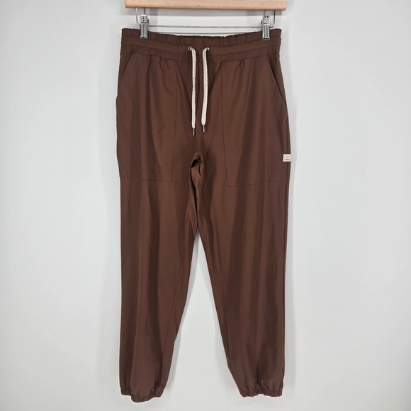Vuori Pants - Vuori Miles Joggers Womens Small Brown VW481 Elastic Waist Hiking Active Pants
